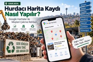 Ankara hurdacı harita kaydı nasıl yapılır? Google Haritalar kategori, hizmet bölgesi, yorum ve yetki yönetimini adım adım öğrenin.