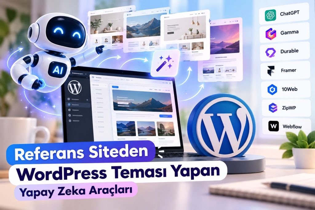 Tasarım bilmeden yapay zeka ile WordPress teması oluşturma yolları: PressMeGPT özellikleri, fiyatları, alternatifleri ve doğru araç seçimi.